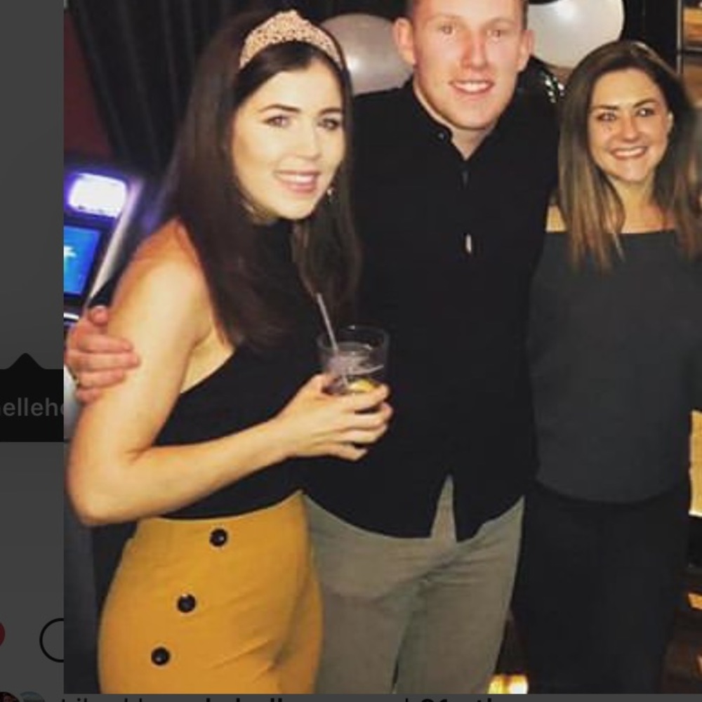 High waisted mustard yellow pants